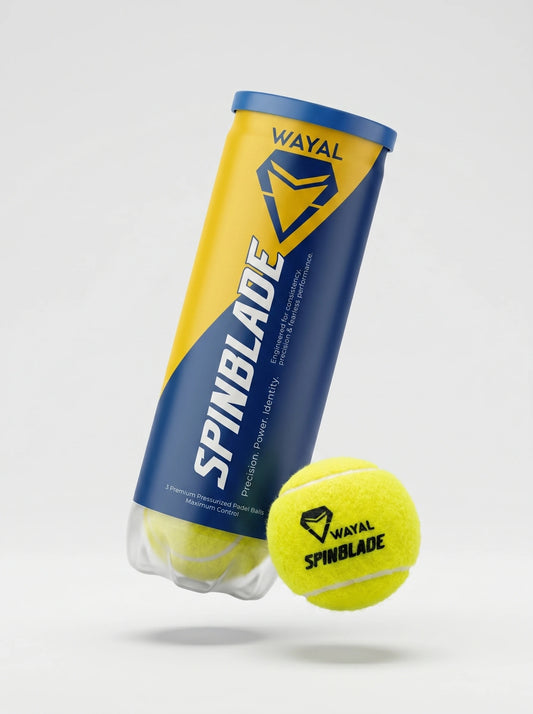 Balles de padel WAYAL SpinBlade Premium - tube de 3 balles pressurisées