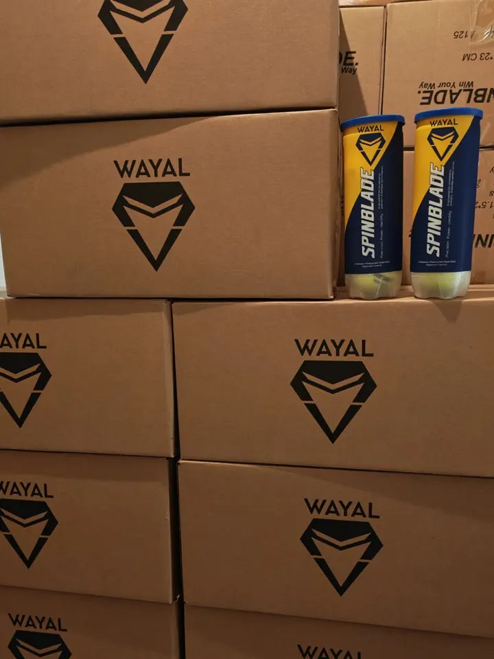 Deux tubes SpinBlade devant nos cartons